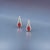 Natural Tourmaline Diamond Dangle Stud Earrings 0.75" 14k White Gold 2.48 TCW For Sale - Image 11 of 12
