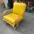Mid-Century Modern Mid Century Modern Bamboo Arm Lounge Chair Yellow For Sale - Image 3 of 12