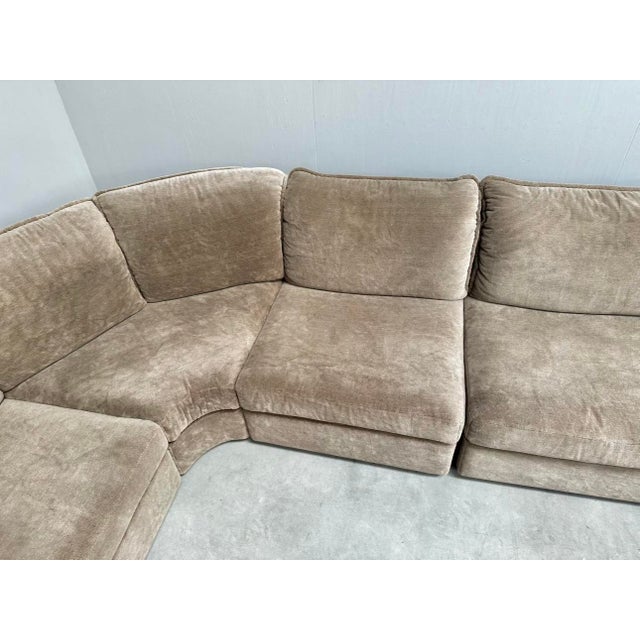 Large Vintage Modular Sofa from Musterring International, Germany, 1970s, Set of 7 For Sale - Image 6 of 12
