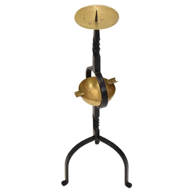 Mid-Century Candleholder and Ashtray, 1960s For Sale