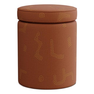 Tobacco Aurora Ottoman by Ceraudo For Sale