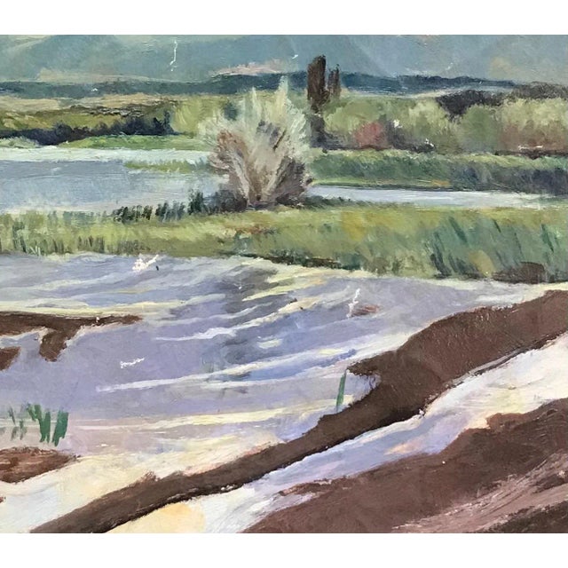 Isaac Charles Goetz, Mountain, Oil on Canvas For Sale - Image 4 of 6