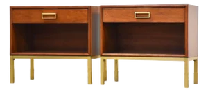 1950s Refinished Kipp Stewart Suncoast Cherry Nightstands - A Pair