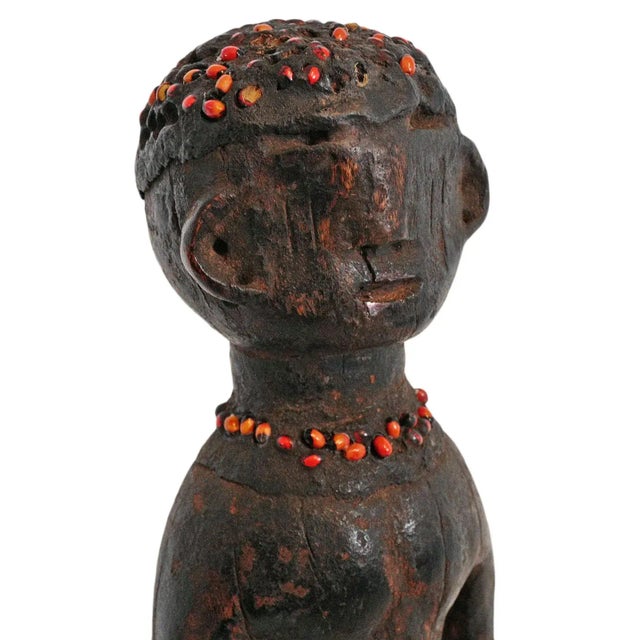 Early 20th Century Vintage Early 20th Century Tanzania Seeded Figure For Sale - Image 5 of 9
