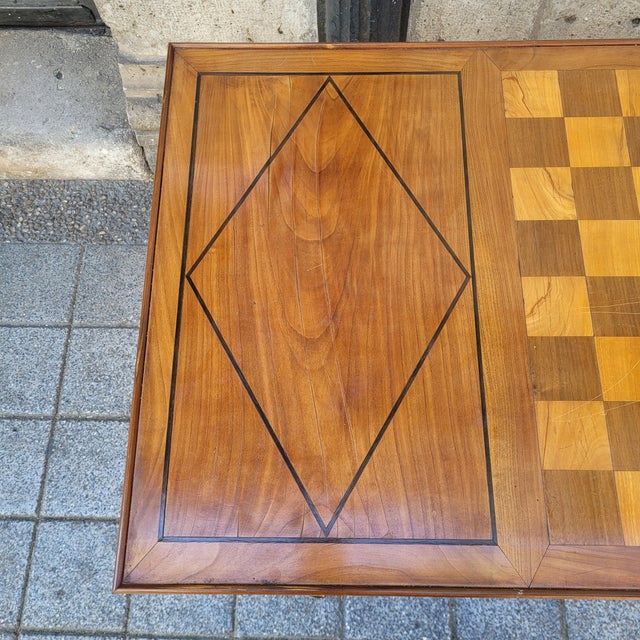 Louis XVI French Backgammon Tric Trac Game Table, 1800 For Sale - Image 3 of 18