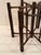 1960s McGuire Organic Modern Bamboo Leather Wrapped Dining Table Base For Sale - Image 5 of 9
