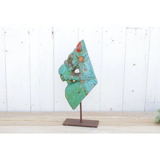 19th Century Antique Temple Horse Head Bust For Sale - Image 5 of 9