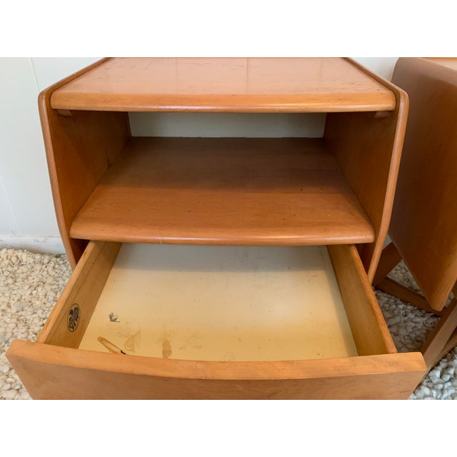 Heywood Wakefield Sculptura Nightstands A Pair Chairish