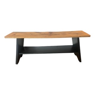 Antique Fir Bench, 1890s For Sale