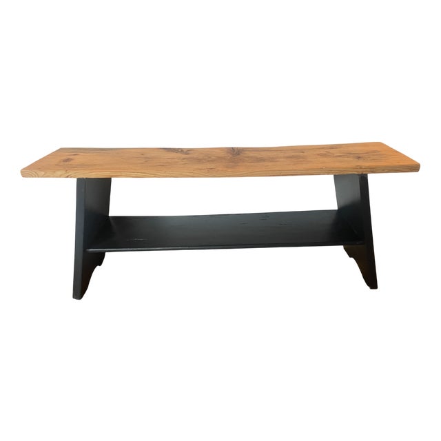 Antique Fir Bench, 1890s For Sale