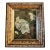 19th Century Original Lillies Painting Antique Folk Art Frame For Sale