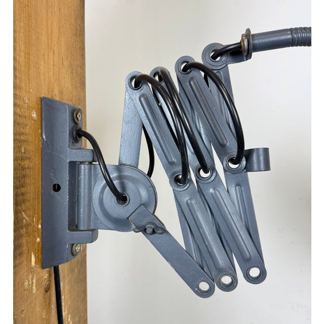 Industrial Scissor Wall Lamp, 1960s For Sale - Image 11 of 16