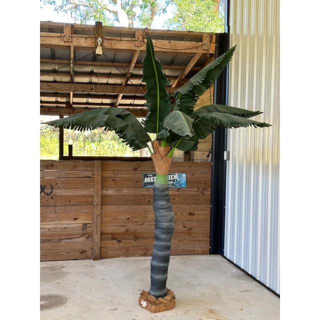 Coastal Tropical Canvas Palm Tree For Sale - Image 13 of 13