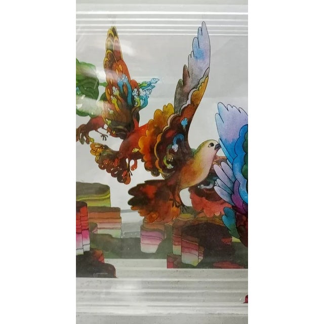 Vintage Acrylic Glass Showcase Decorative For Sale - Image 10 of 12