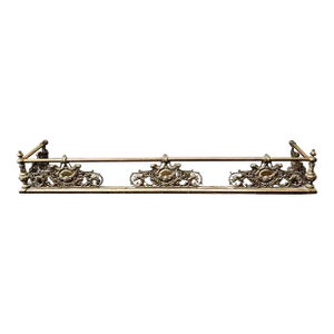 Early 20th Century Renaissance Revival Style Brass Fire Fender