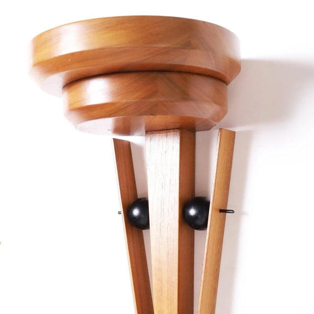 Wood Pair of Post Modern Wood Wall Brackets For Sale - Image 7 of 9