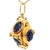 1940s Vintage 18k Gold Rotating Amethyst Cube Charm Pendant For Sale - Image 5 of 11