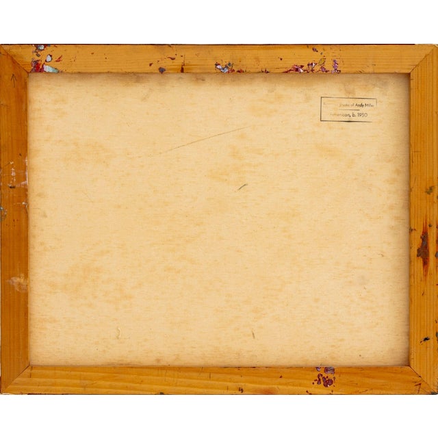 Contemporary Andy Miller Abstract Composition Oil on Canvas For Sale - Image 3 of 4