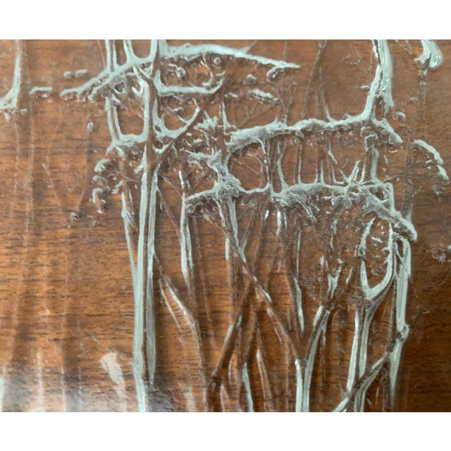 Large Mid-Century Finnish Glass Plate by Kaija Aarikka for Humppila For Sale - Image 10 of 18