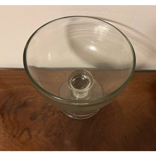 Antique Early 19th Century American Federal Pittsburgh Flint Glass Crystal Footed Compote or Bowl for Punch or Fruit For Sale - Image 9 of 12
