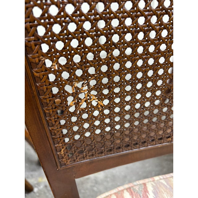 Vintage Neoclassical French Regency Style Cane Back Dining Chairs - Set of 6 For Sale - Image 11 of 11