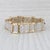 Metal 1.70ctw Pave Diamond Link Bracelet 10k Yellow White Gold 8.25" 12.4mm For Sale - Image 7 of 7