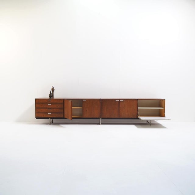 Pastoe Large Mid-Century Teak Sideboard by Cees Braakman for Pastoe, 1950s For Sale - Image 4 of 11
