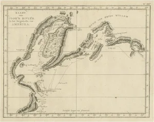 Original Chart of the Region Between Cape Grenville and Cape Suckling, 1803