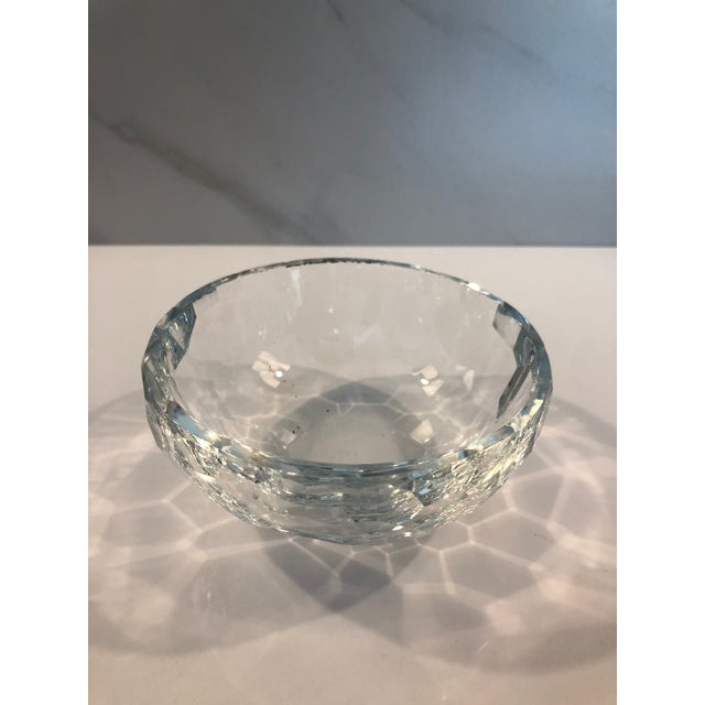 Honeycomb Crystal Saks Fifth Avenue Bowl For Sale - Image 10 of 16