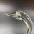 Minimalism 1960s Art Glass Clear Opalescent Swan Figurines Sculptures Attributed to Murano Cenedese- Set of 2 For Sale - Image 3 of 11