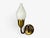 Fog & Mørup, Eight Wall Lights, Brass, Glass, Denmark, 1950s For Sale - Image 9 of 15