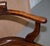 Victorian Walnut Captains Chair with Carved Back from Eton College, 1860 For Sale - Image 10 of 18