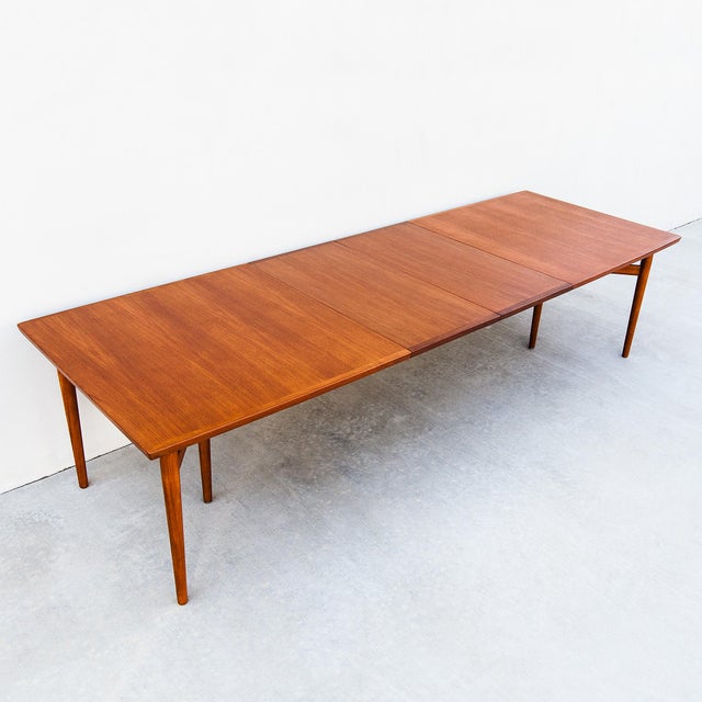 Restored Arne Vodder Model 201 Danish Modern Teak Extension Dining Table For Sale - Image 16 of 16