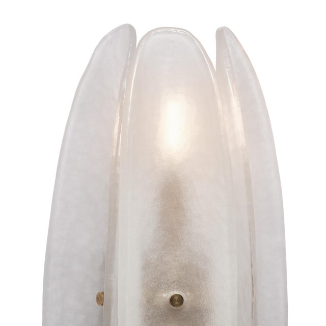 Paneled White Murano Glass Sconces For Sale In Austin - Image 6 of 9
