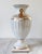 Neoclassical Porcelain Gold & White Female Figural Urn For Sale - Image 10 of 13