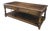 Late 20th Century English Cherry 2 Drawer Turned Leg Potbaord Base Coffee Table For Sale