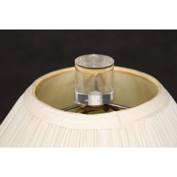 This Inverse Palm Tree Lucite and Brass Maison Jansen Style Table Lamp exudes elegance and sophistication with its unique...