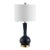 Safavieh Gaetna Glass Table Lamp - Navy For Sale