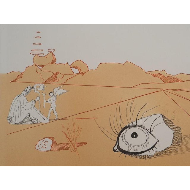 Salvador Dali, Nude, Iberian Landscape, Surrealist Dream, 1980, Engraving For Sale - Image 5 of 7
