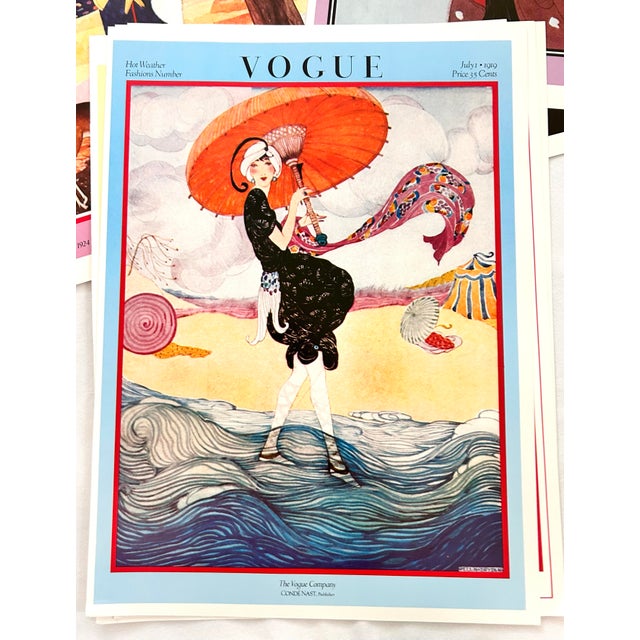 Vintage Vogue Magazine Cover Art Prints - A Large Set of 11 For Sale In Louisville - Image 6 of 10