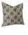 Block Print Pure Linen Throw Pillow Cover 18x18 Inch - Pushp Samhita For Sale