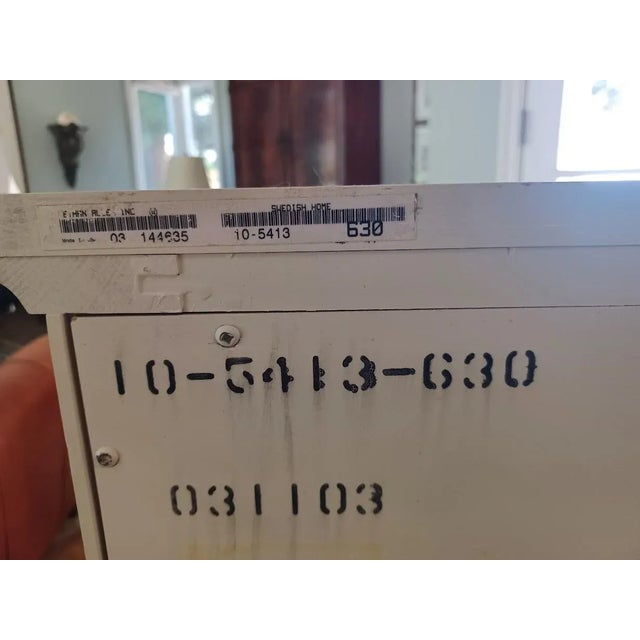 White Swedish Gustavian Antique White Double Dresser by Ethan Allen For Sale - Image 8 of 10