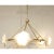 Elegant Baker Co. Originals Modern Geometric Alabaster and Satin Brass Briolette Chandelier. Geometric alabaster pieces....