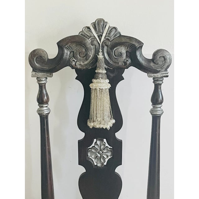 Fabulous Antique American Jacobean Chair Redisigned For Sale - Image 4 of 12