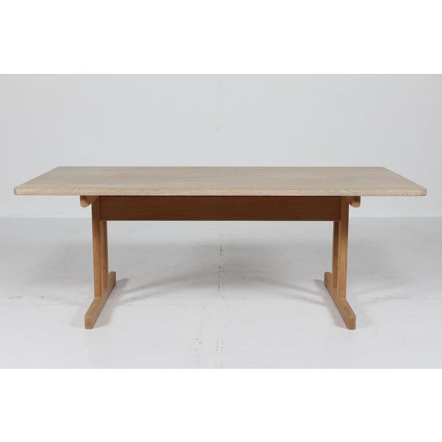 Danish vintage Børge Mogensen Shaker coffee table model 5267 made of solid oak with soap treatment. Børge Mogensen...