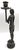 Black Pair of Vintage Cast Bronze Siamese Soldier Candle Holders For Sale - Image 8 of 10