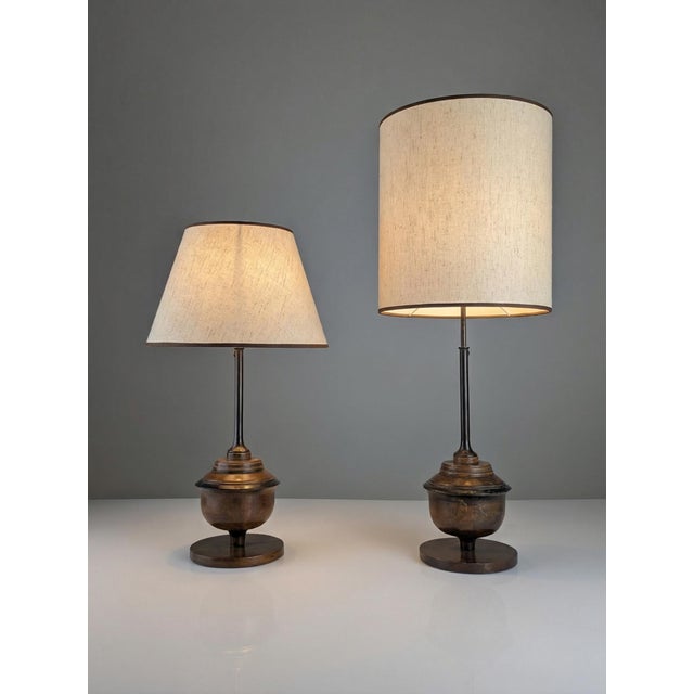 Adjustable Wooden Table Lamps, 1970s, Set of 2 For Sale - Image 6 of 11
