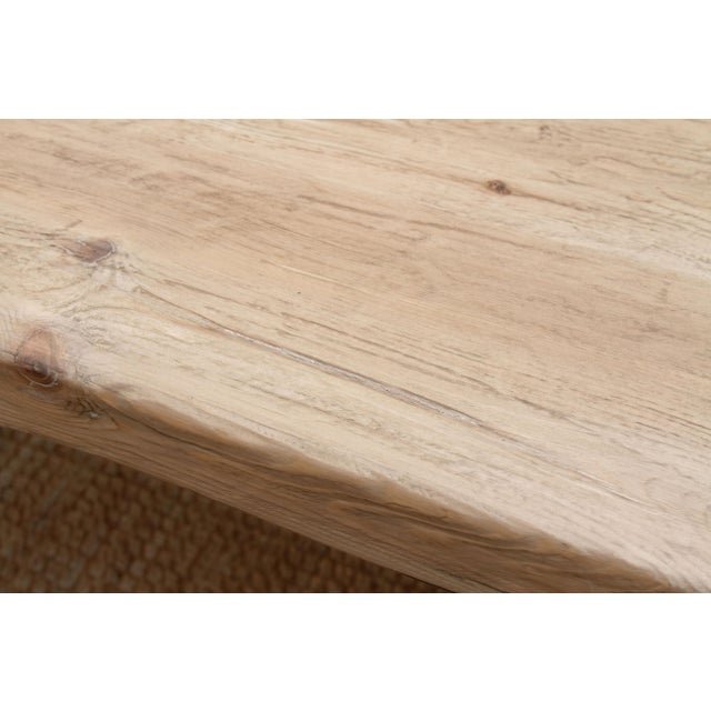 Wood 3" Thick Top Camargue Reclaimed Wood Pedestal Dining Table For Sale - Image 7 of 18
