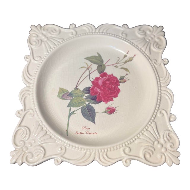 Vintage Formalities by Baum Bros . Rose Plate For Sale