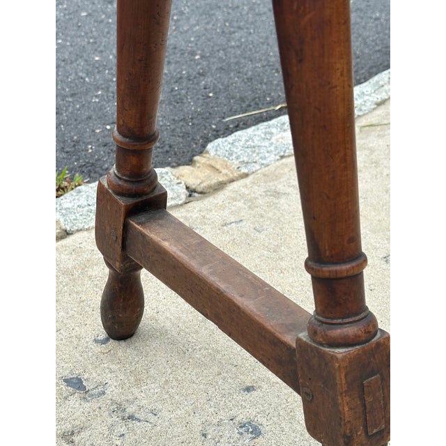 Mid 19th Century Hand Crafted Rustic Wooden Antique Benches -a Pair For Sale - Image 5 of 14
